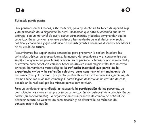 la organización económica rural - Comisión Nacional para el ...