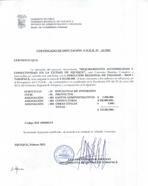 Enlace - Gobierno Regional de Tarapacá