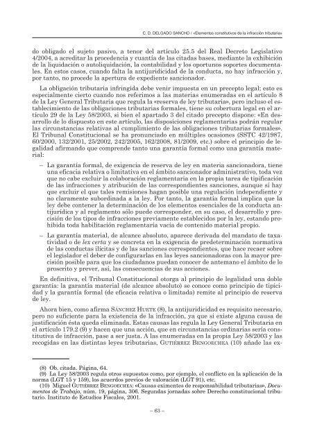 ELEMENTOS CONSTITUTIVOS DE LA INFRACCIÓN TRIBUTARIA