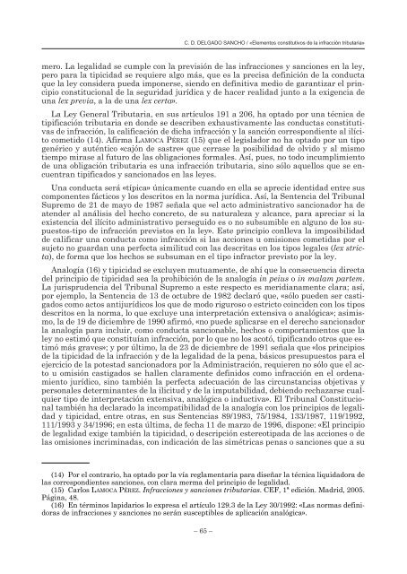 ELEMENTOS CONSTITUTIVOS DE LA INFRACCIÓN TRIBUTARIA