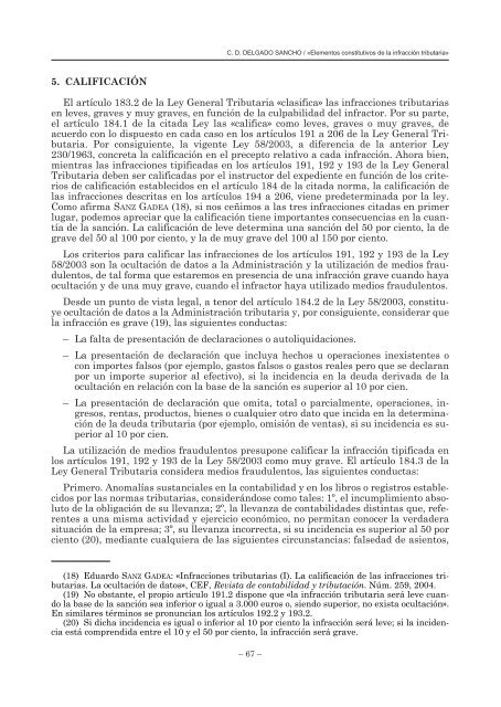 ELEMENTOS CONSTITUTIVOS DE LA INFRACCIÓN TRIBUTARIA