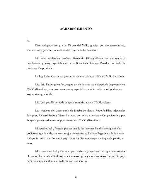 Elementos constitutivos del informe de trabajo de grado