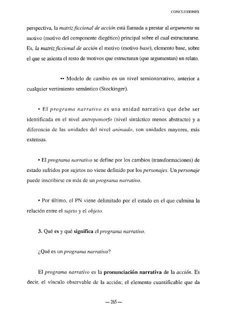 El programa narrativo como expresión del valor constitutivo