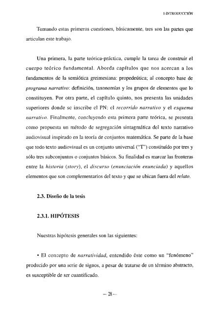 El programa narrativo como expresión del valor constitutivo