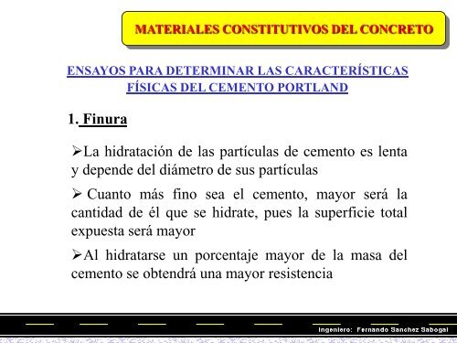 materiales constitutivos del concreto