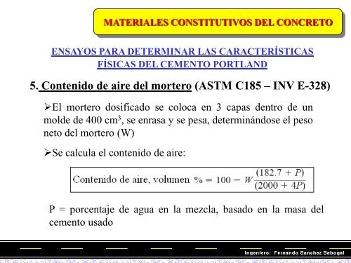 materiales constitutivos del concreto