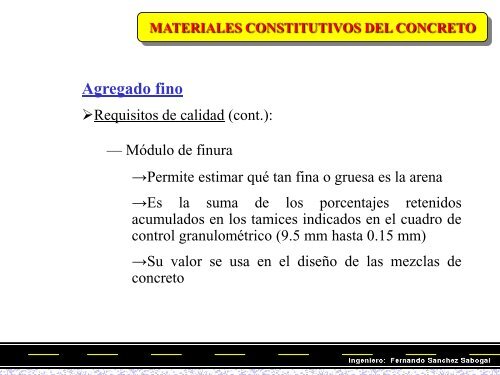 materiales constitutivos del concreto