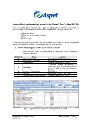 Importación de catálogos desde un archivo de Microsoft Excel - Aspel