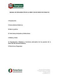 Servicios Públicos - Ayuntamiento de Tampico