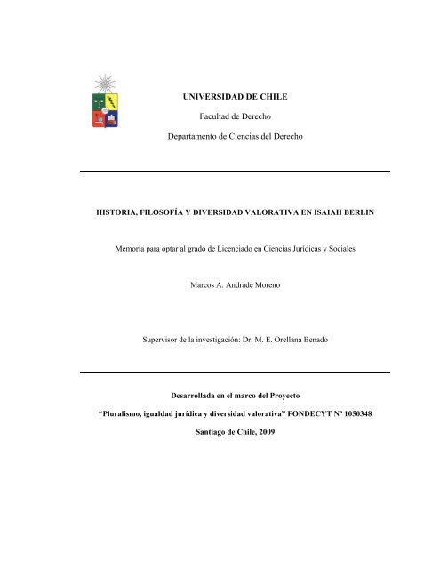 Una historia de la diversidad valorativa - Tesis Electrónicas ...