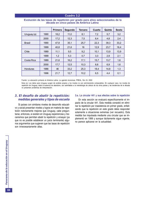 Tercera parte: El Sistema de Educación Primaria - OEI