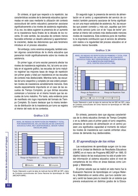 Tercera parte: El Sistema de Educación Primaria - OEI