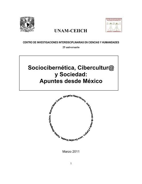 Sociocibernética y cibercultur@ apuntes desde México ... - UNAM