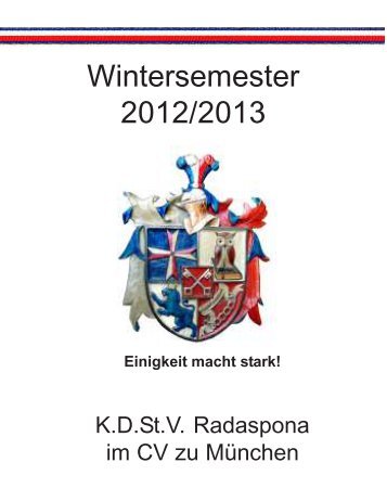 Wintersemester 2012/13 - Radaspona