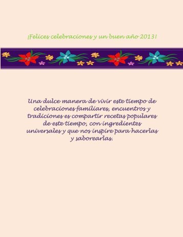 ¡Felices celebraciones y un buen año 2013! Una dulce manera de ...