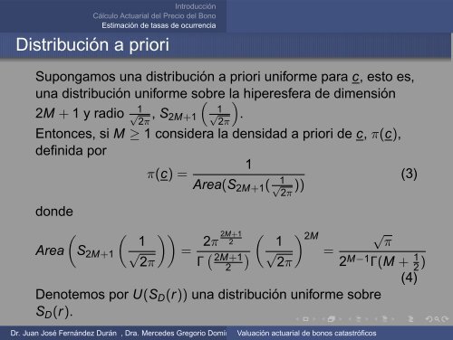 Valuación actuarial de bonos catastróficos - ITAM