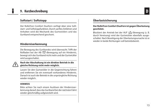 Elektrischer Rollladen-Gurtwickler RolloTron Comfort ... - Rademacher