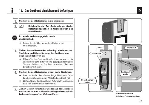 Elektrischer Rollladen-Gurtwickler RolloTron Comfort ... - Rademacher