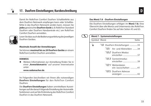 Elektrischer Rollladen-Gurtwickler RolloTron Comfort ... - Rademacher