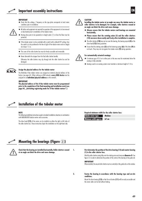 Bedienungsanleitung RolloTube X-line - Rademacher