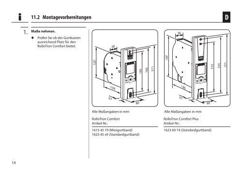 Elektrischer Rollladen-Gurtwickler RolloTron Comfort ... - Rademacher