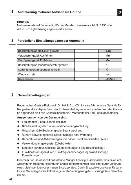 ReWiSo - Rademacher