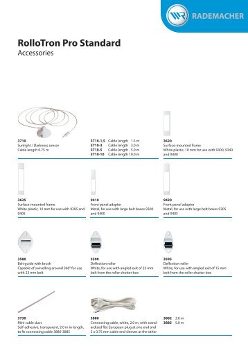 Accessories RolloTron Pro Standard - Rademacher