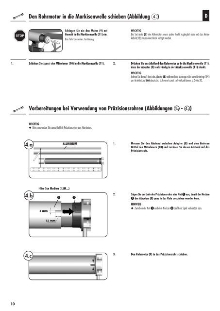 Bedienungsanleitung RolloTube I-line Sun (ILSM) - Rademacher