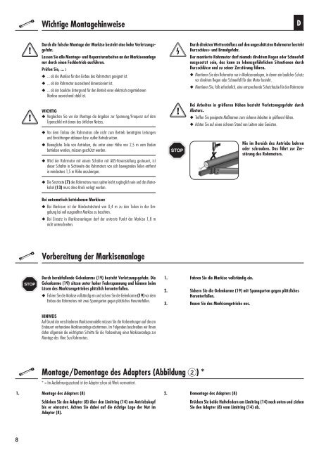 Bedienungsanleitung RolloTube I-line Sun (ILSM) - Rademacher