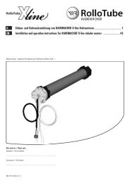 EN Installation and operation instructions for RADEMACHER X-line ...