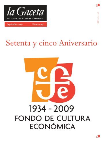 La Gaceta del FCE, núm. 465. Septiembre de 2009 - Fondo de ...