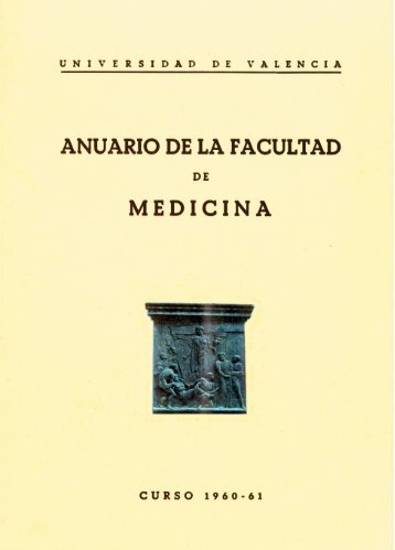 1960-61 ANUARIO DE LA FACULTAD DE MEDICINA