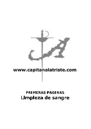 Primeras páginas de Limpieza de sangre - Arturo Pérez-Reverte