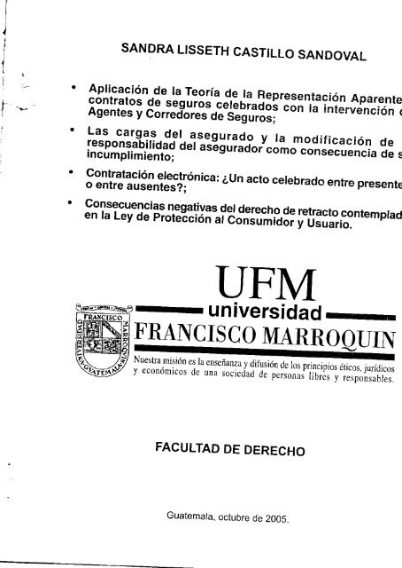 sandra lisseth castillo sandoval - Universidad Francisco Marroquín