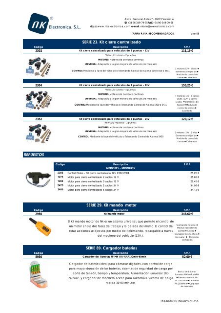 CENTRALES DE ALARMA COMPACTAS