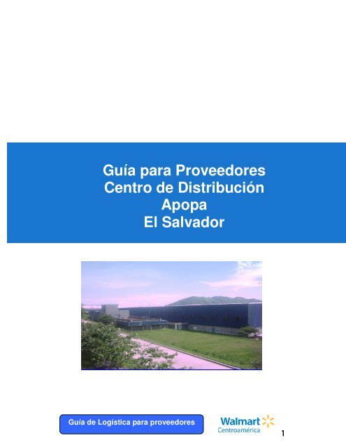 Guía para Proveedores Centro de Distribución ... - Walmart México