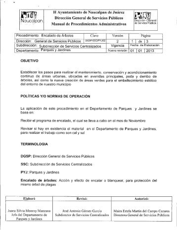 Manual de Procedimientos-Encalado de Arboles - Transparencia ...