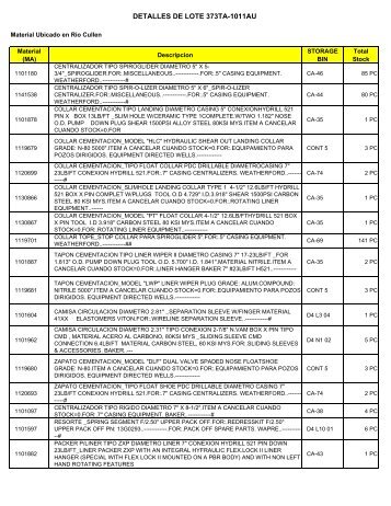 detalles de lote 373ta-1011au