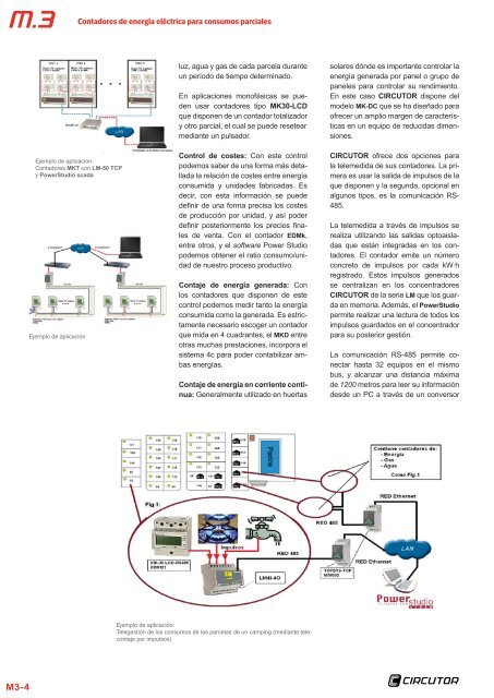 Contadores de energía eléctrica para consumos parciales - Circutor