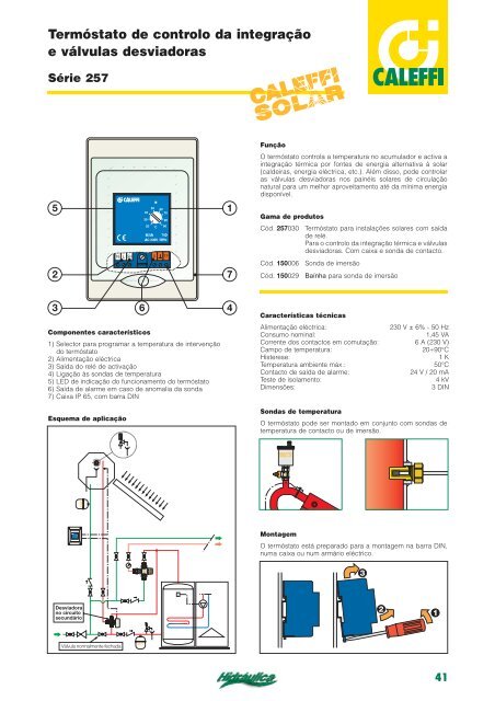 SISTEMAS SOLARES Esquemas de realização - Caleffi