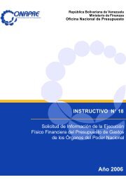 Instructivo Nº 18 - Oficina Central de Presupuesto