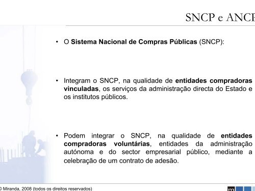 Sistema Nacional de Compras Públicas e Centrais de ... - miranda