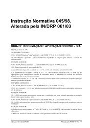 Instrução Normativa 045/98 - Sefaz RS