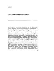 Centralização e Descentralização - Bresser Pereira
