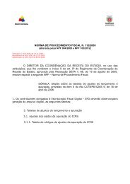 NORMA DE PROCEDIMENTO FISCAL N. 112/2008 O ... - SEFANET
