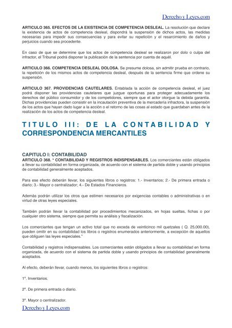 Descarga Código Comercio de Guatemala - Derecho y Leyes