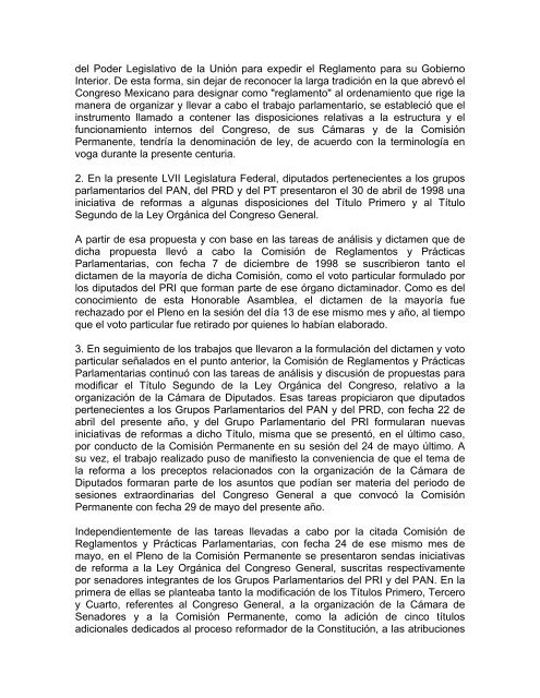 Gaceta Parlamentaria, año II, número 337-I, martes 31 de agosto de ...