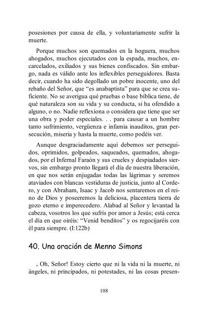 Menno Simons- su vida y escritos - El Cristianismo Primitivo