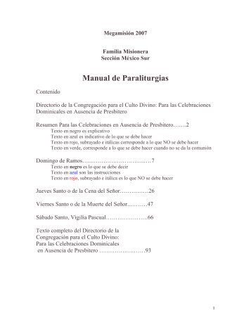 Manual de Paraliturgias