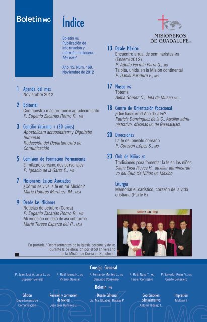 noviembre - Comunicación MG - Misioneros de Guadalupe